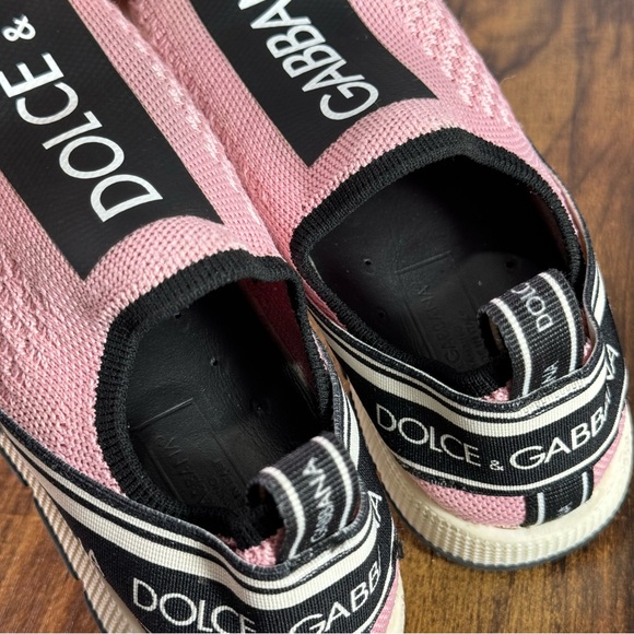 DOLCE & GABBANA KIDS SORRENTO SNEAKERS ROSA-BIANCO - Picture 11 of 11